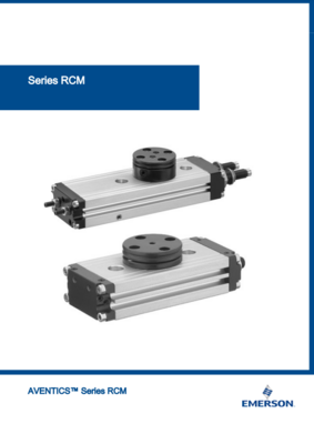 AVENTICS RCM CATALOG RCM-SE SERIES: ROTARY COMPACT MODULES